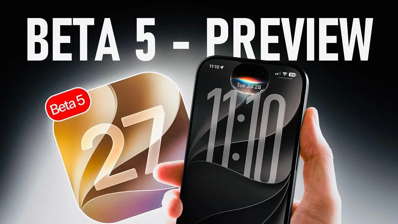 iOS 27 Beta 5 Preview: Faster Cadence, Custom Camera, and Liquid Glass UI