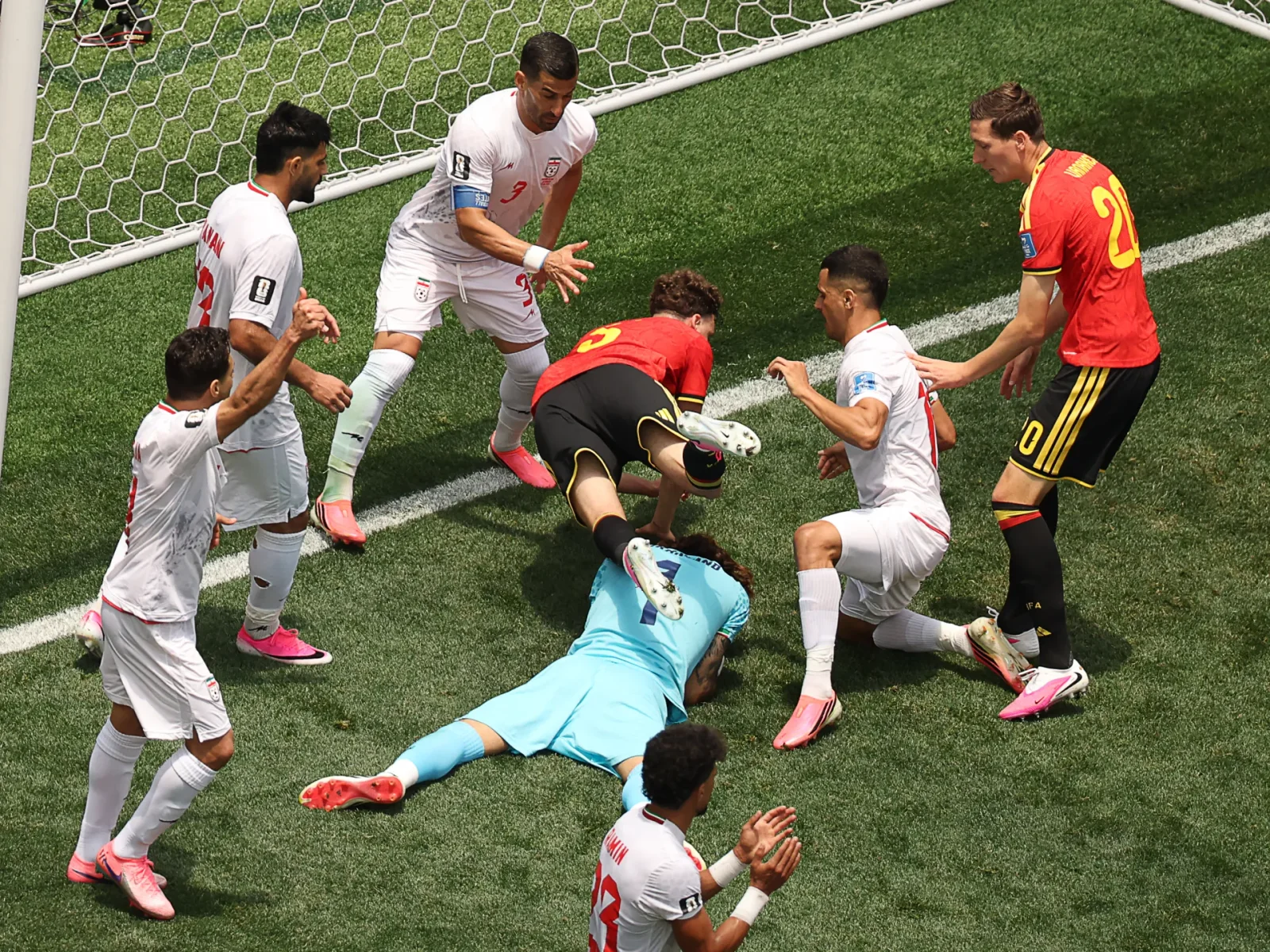 Red-card drama seals goalless Belgian-Iran draw in LA
