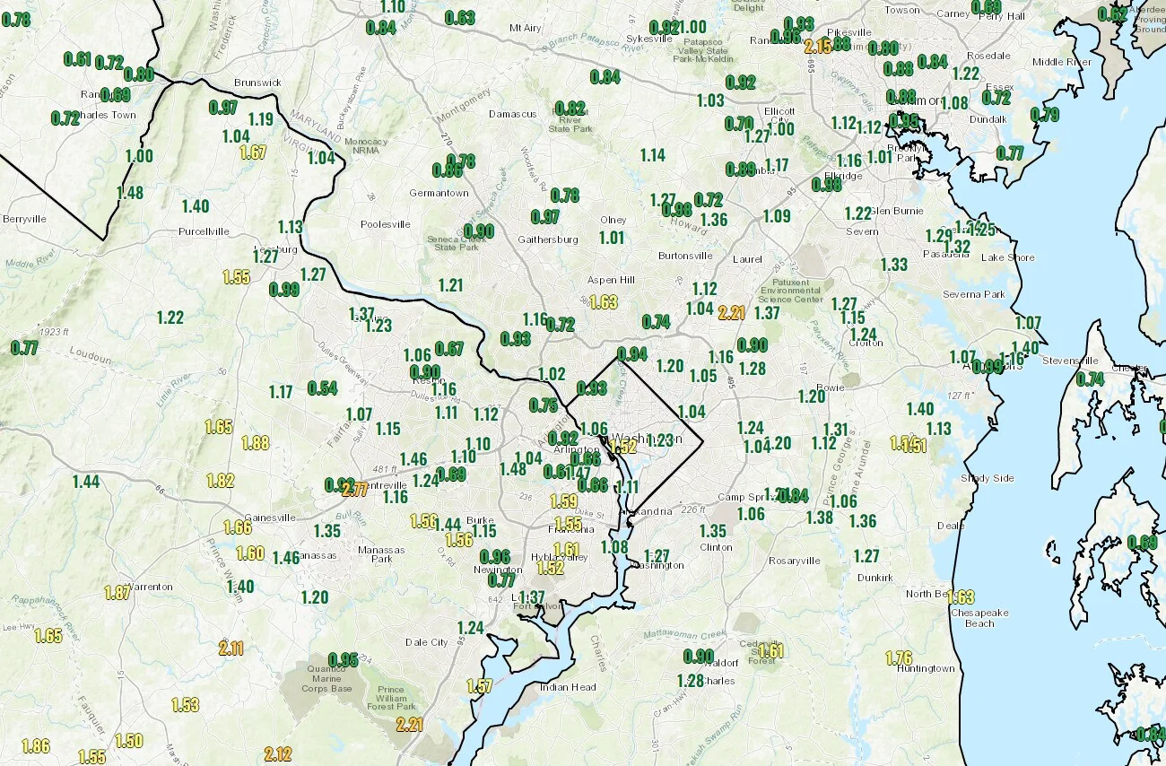 Rainy Weekend Ahead for D.C. Area