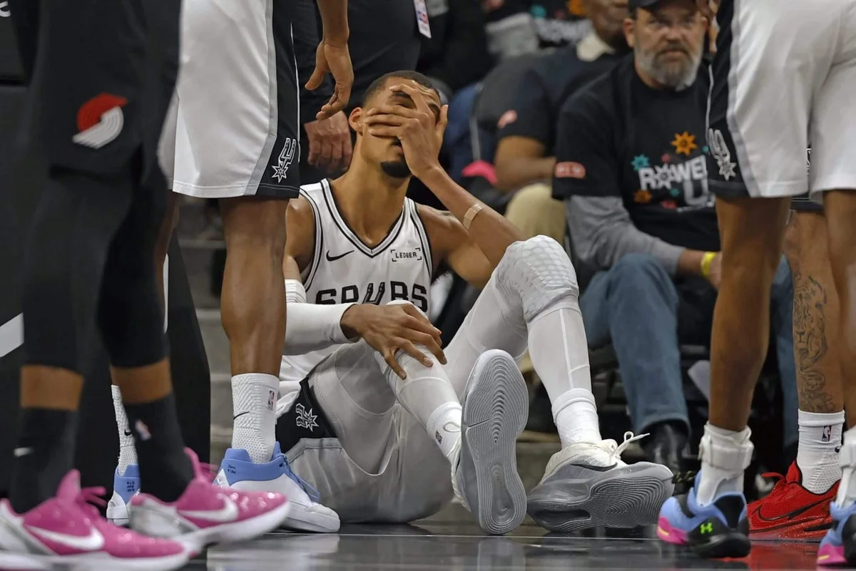 Concussion scare tests Spurs' playoff plans with Wembanyama out