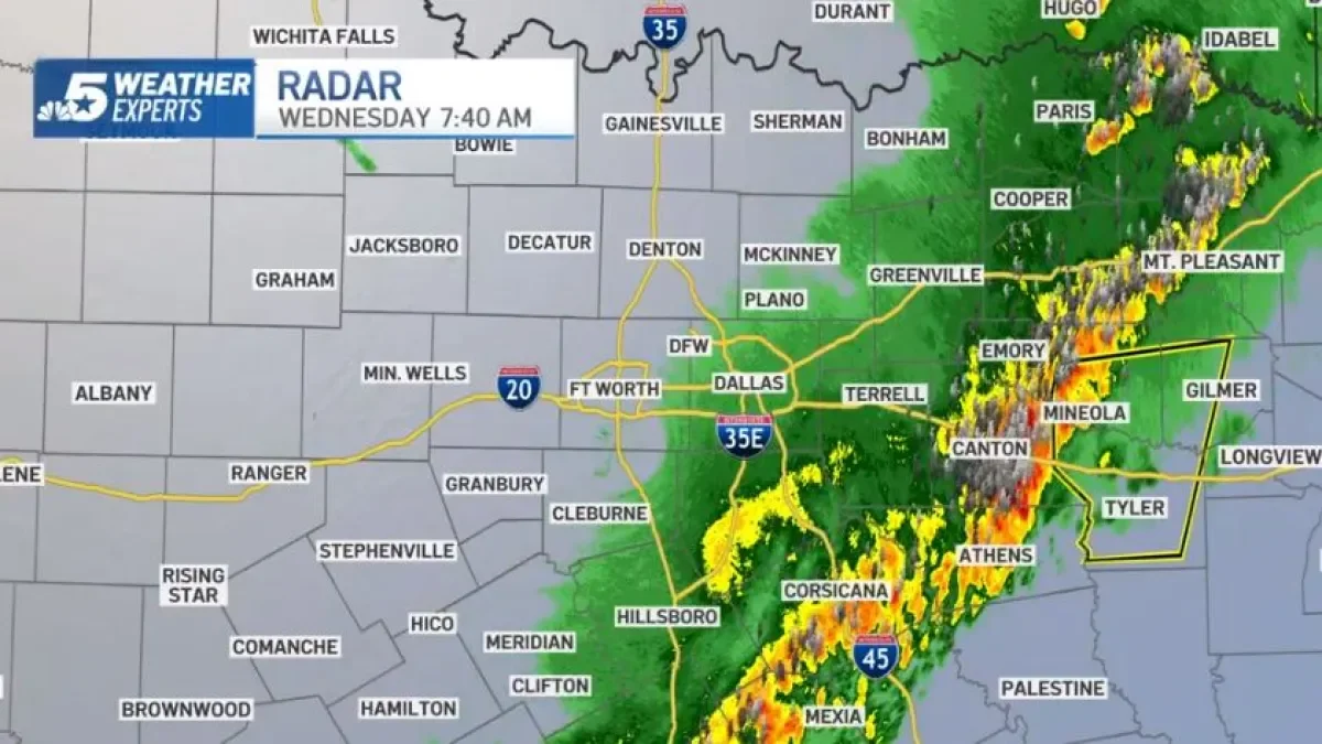 Tornado Watch for Northeastern Counties as Fast-Moving Storms Move East