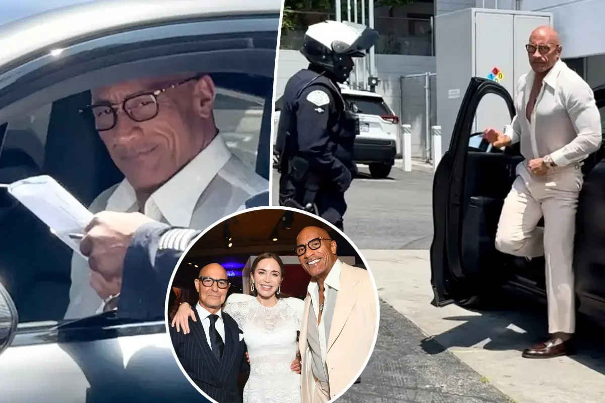 Dwayne Johnson's Walk of Fame Night Ends with a Tinted-Window Traffic Stop