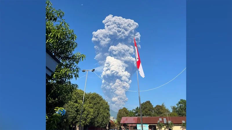 Three dead as Mount Dukono eruption prompts rescue of hikers in Indonesia