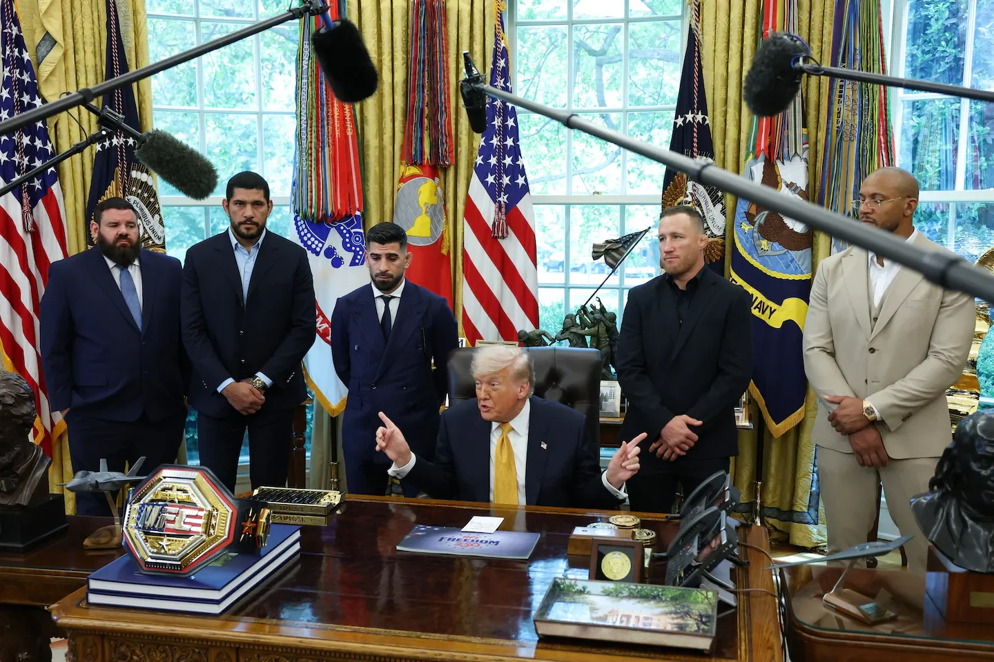 Oval Office UFC cameo underscores Trump's Iran talks and White House spectacle