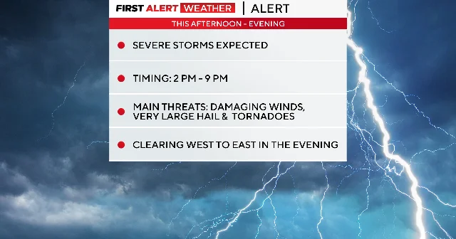 North Texas Braces for Severe Sunday Storms with Tornadoes and Hail Threats
