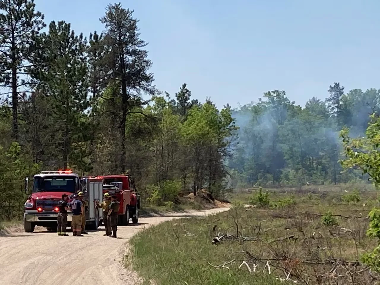 Michigan Wildfire 90% Contained with Aid from Wisconsin Firefighters