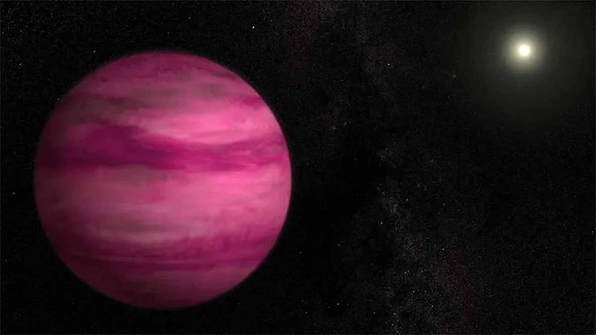JWST Unmasks a Pink Exoplanet With Salty Clouds