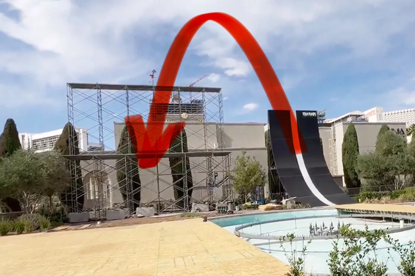 Colby Raha's Caesars Palace Jump Is Vertical, Not Over the Fountains