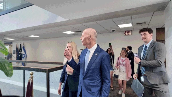 CodePink targets Rick Scott over Gaza, Iran, and Cuba policy