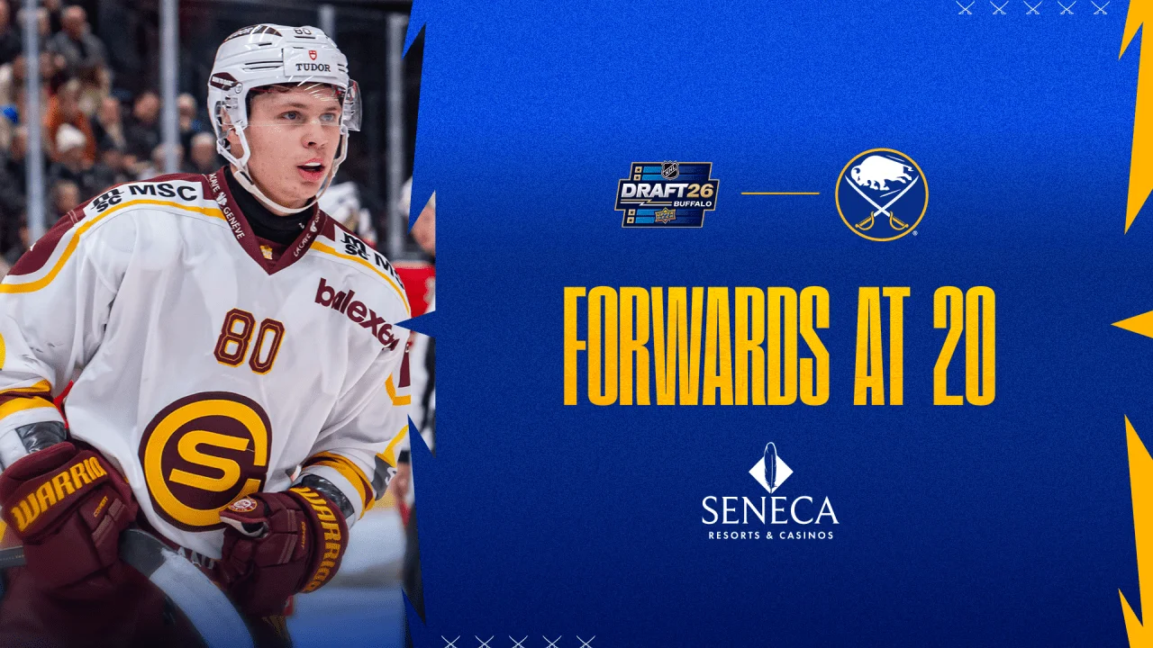 Sabres Jump to No. 20, Eye Forward Prospects in Draft