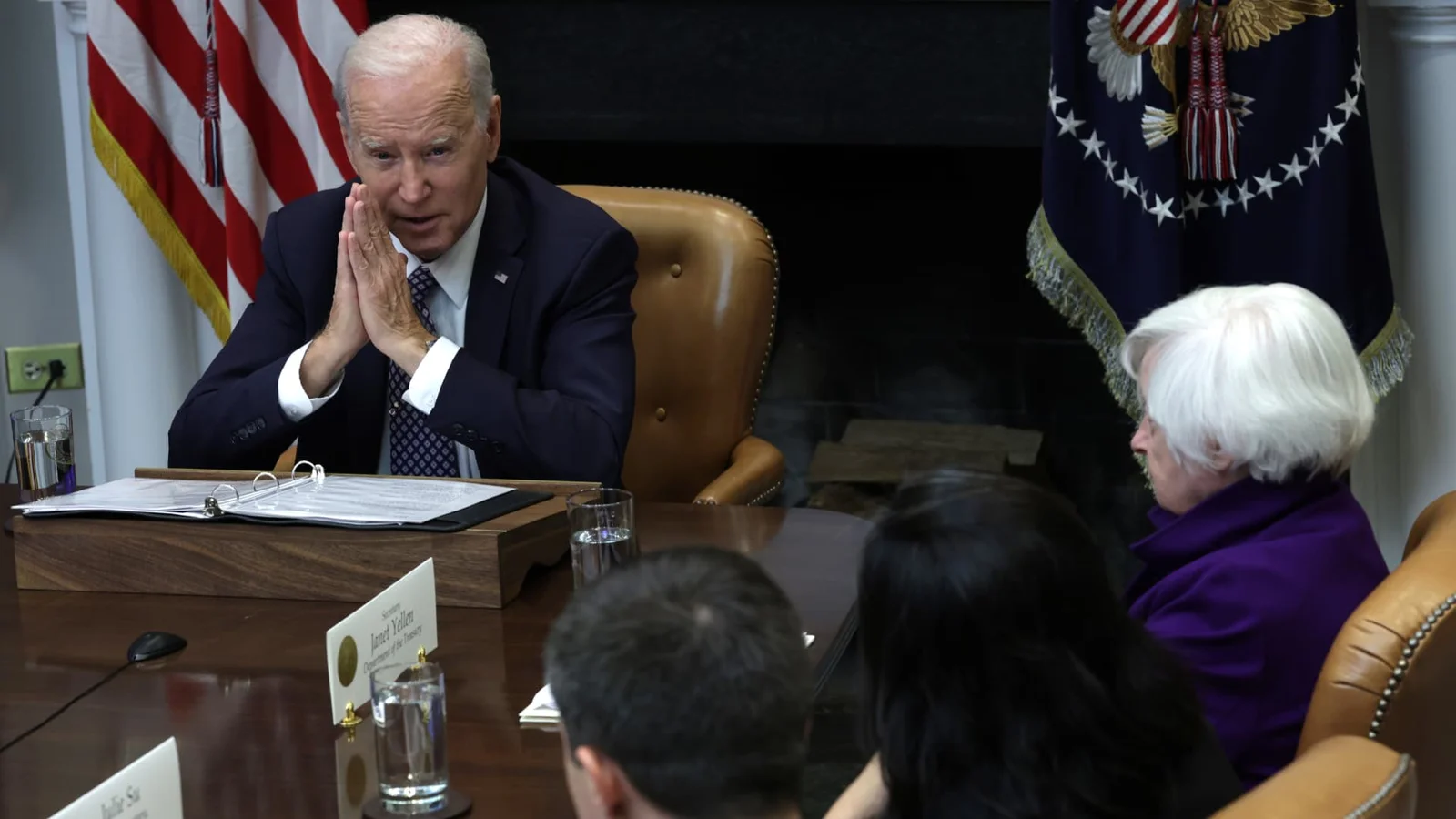 Debt ceiling deadline looms as Biden meets with congressional leaders.