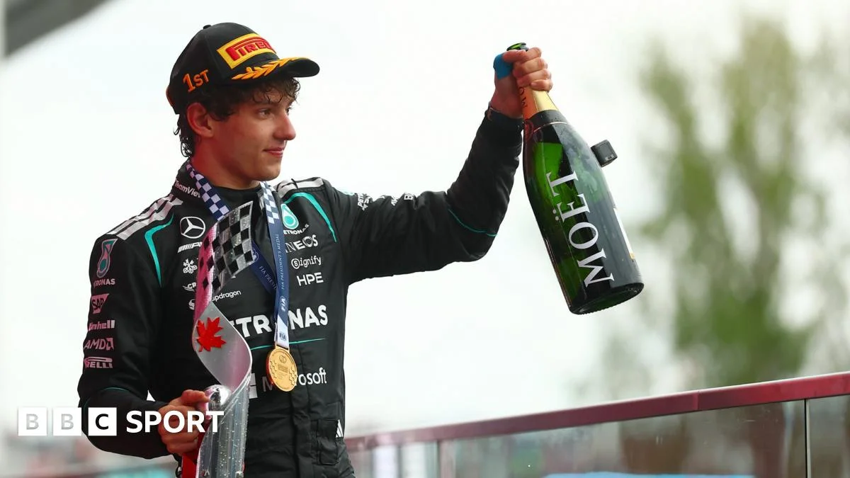 Antonelli clinches Canadian GP win as Russell retires from the lead, widening the title gap
