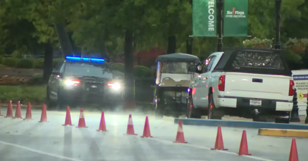 Stormy incident at Six Flags Over Georgia leaves four injured after tree falls