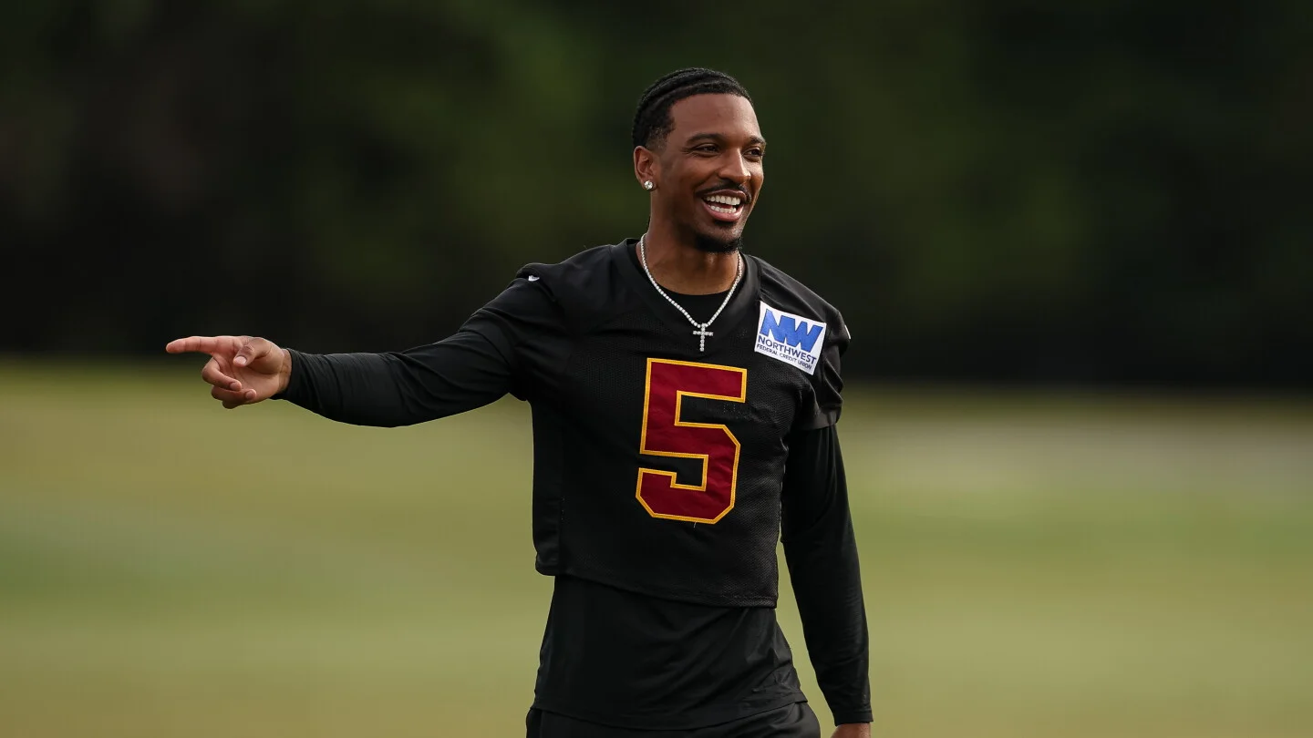 Daniels benched as Commanders rest 25 for Friday's preseason amid No. 5 jersey dispute