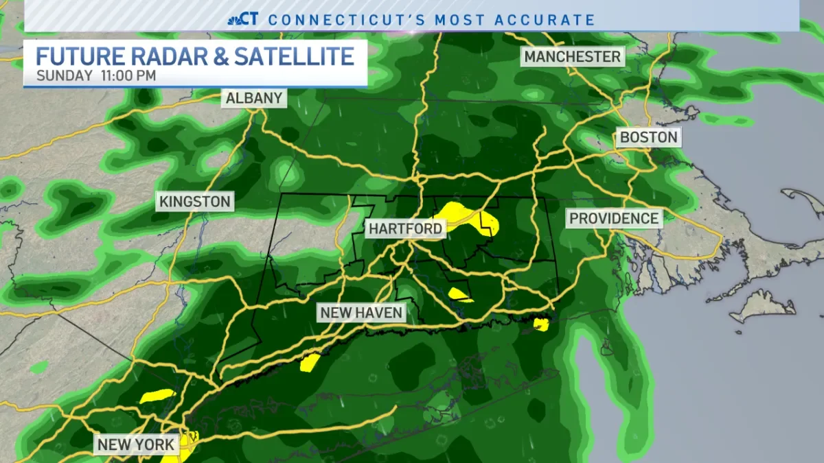 Stormy Night Ahead for Connecticut with Fast Moving Showers