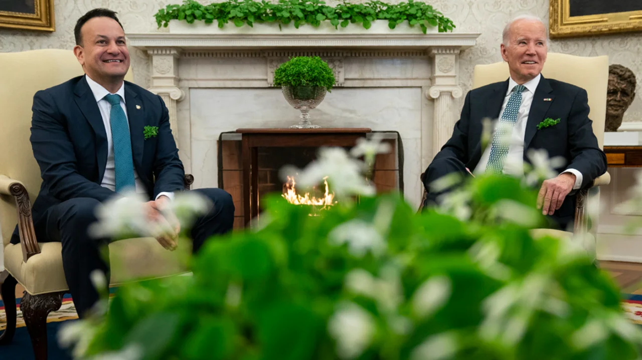 Irish Prime Minister Welcomed by Biden for St. Patrick's Day Visit