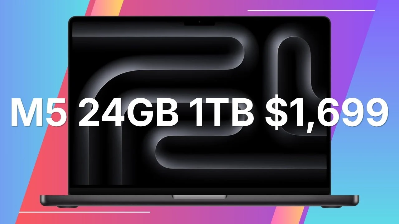 1TB M5 MacBook Pro 14-Inch With 24GB RAM Down to $1,699 in New Low