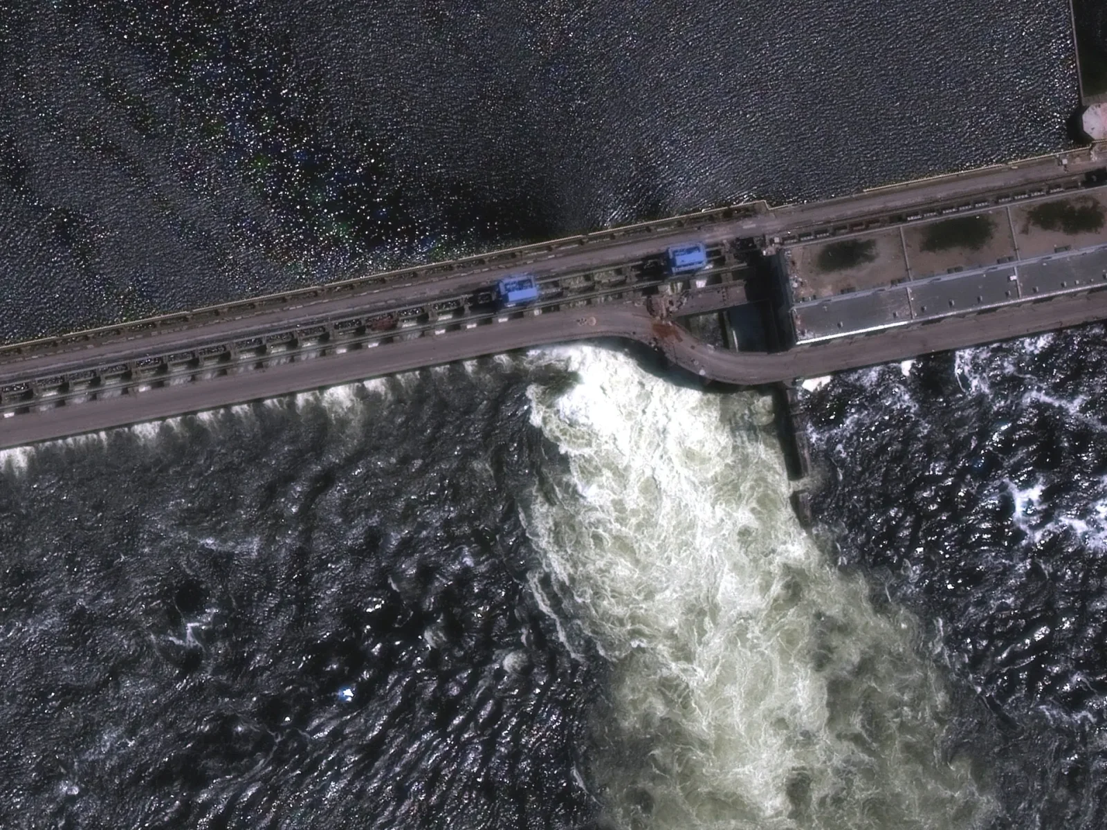 Russian forces accused of blowing up Ukrainian dam.