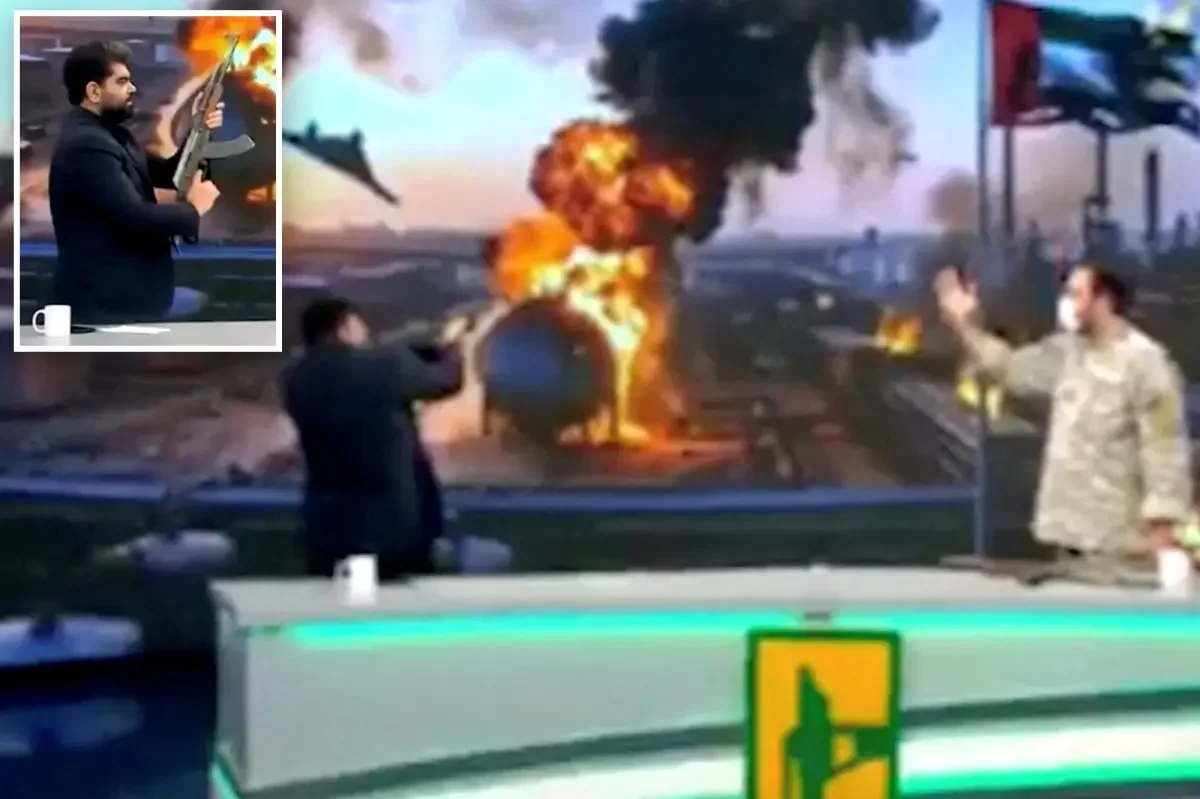Iranian State TV On-Air Rifle Firing Fuels Wartime Propaganda