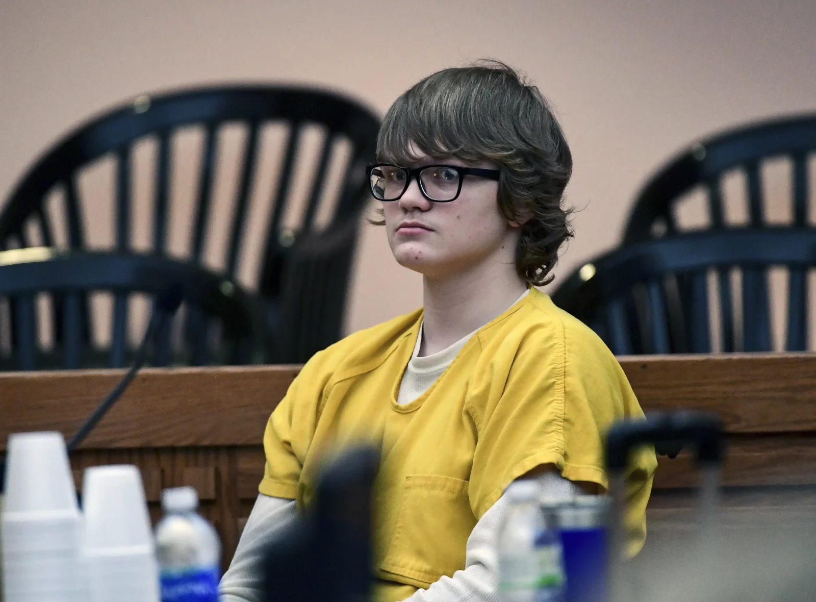 School shooter's plea for mercy opposed by teacher and principal.