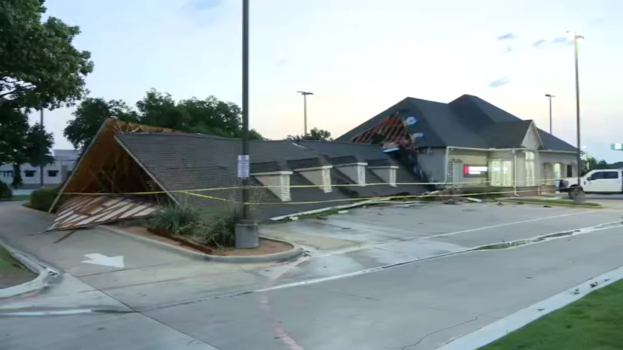 Storms Cause Bank Collapse and Damage in North Texas