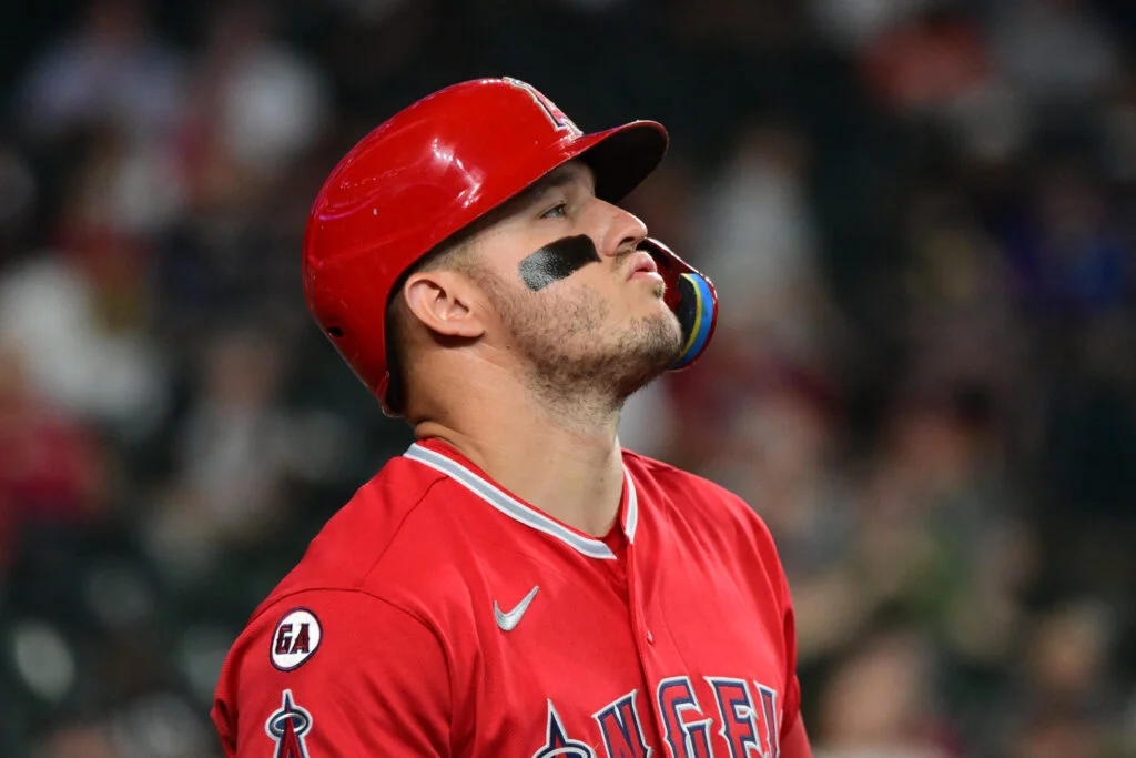 Trout sidelined again as Angels call up Moore