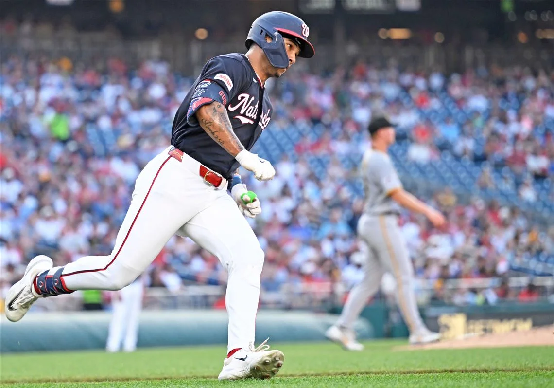 Nationals slug Pirates with five homers, pulling Bucs below .500