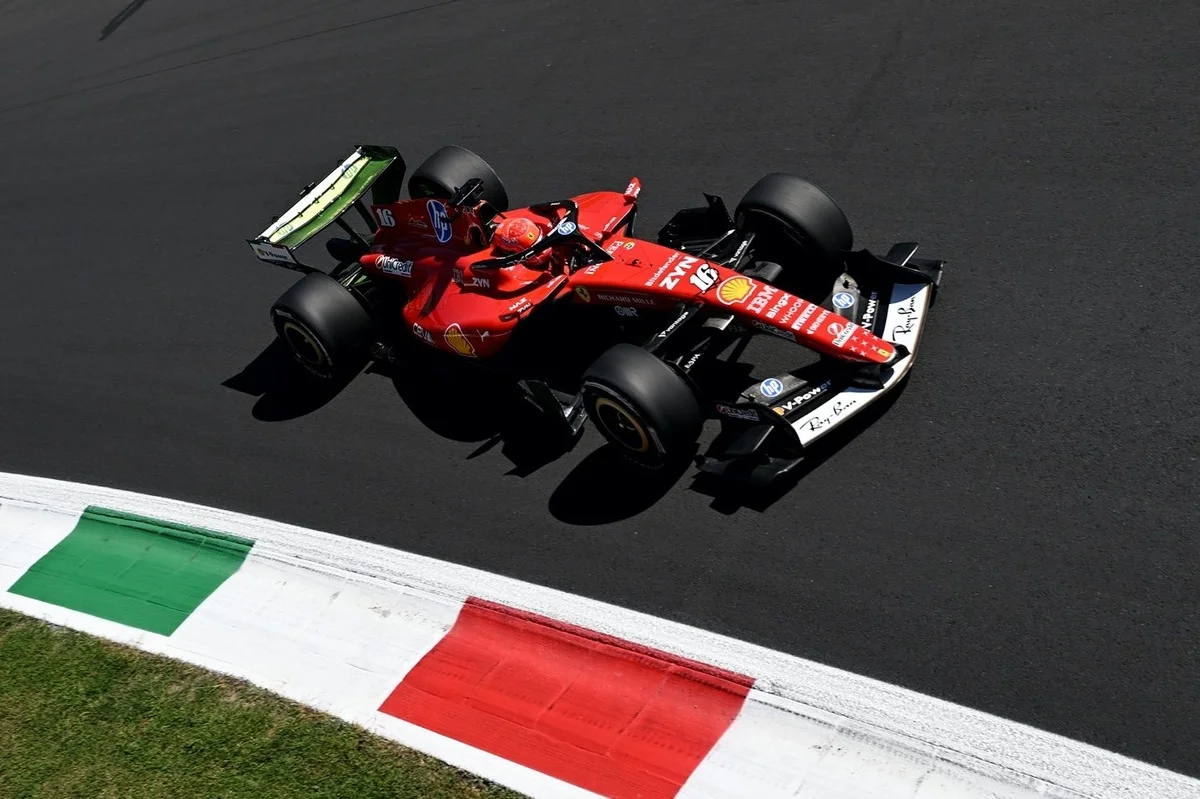 Leclerc Tops FP1 as Ferrari Secure Monza 1-2