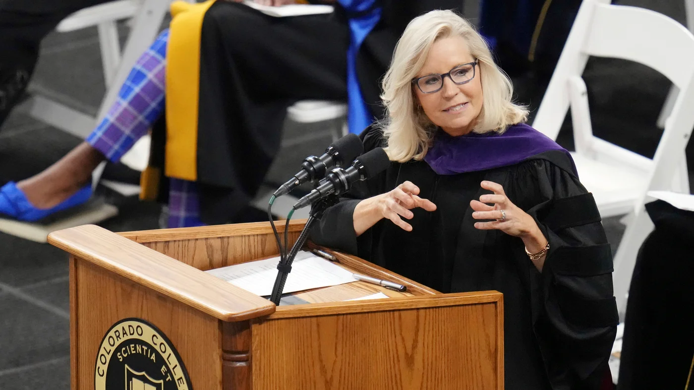 Liz Cheney's Commencement Speech Warns of Democracy's Peril and Urges Truth and Voting.
