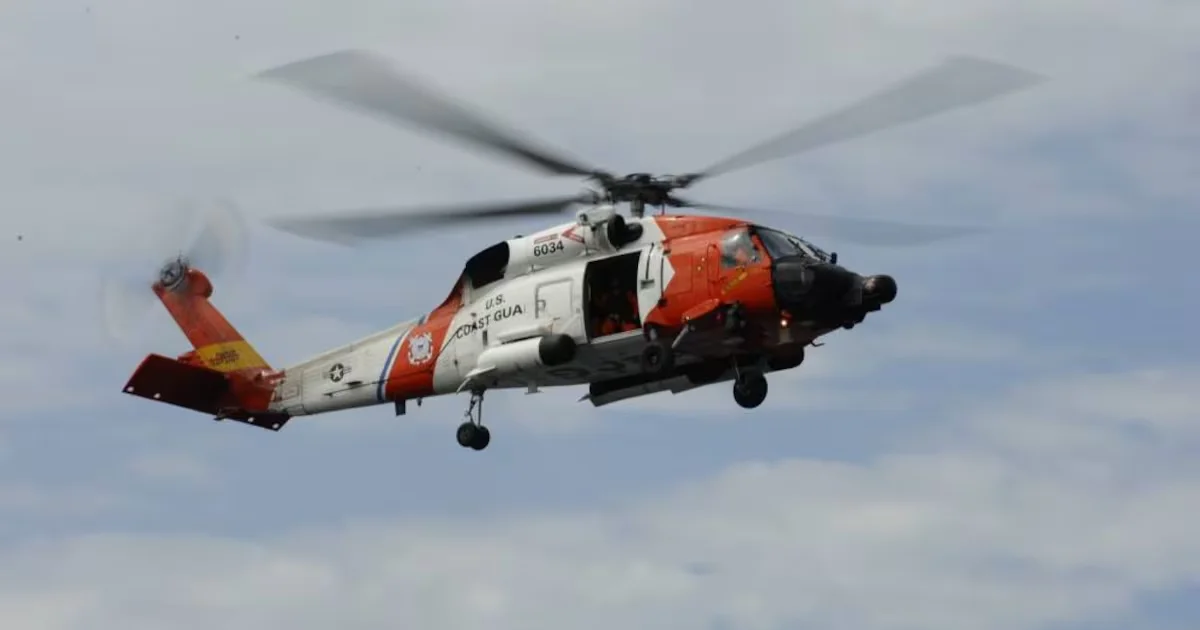 Sitka Coast Guard helicopter crash injures four during training