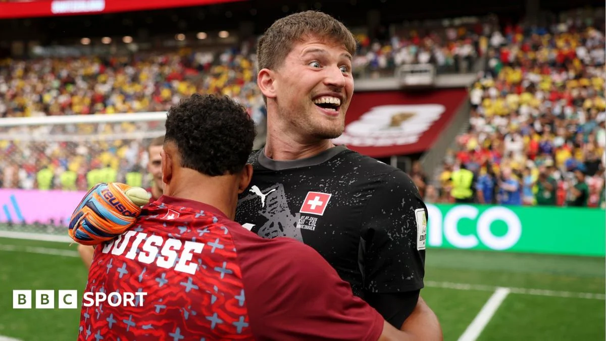 Swiss win shoots Switzerland into World Cup quarter-finals