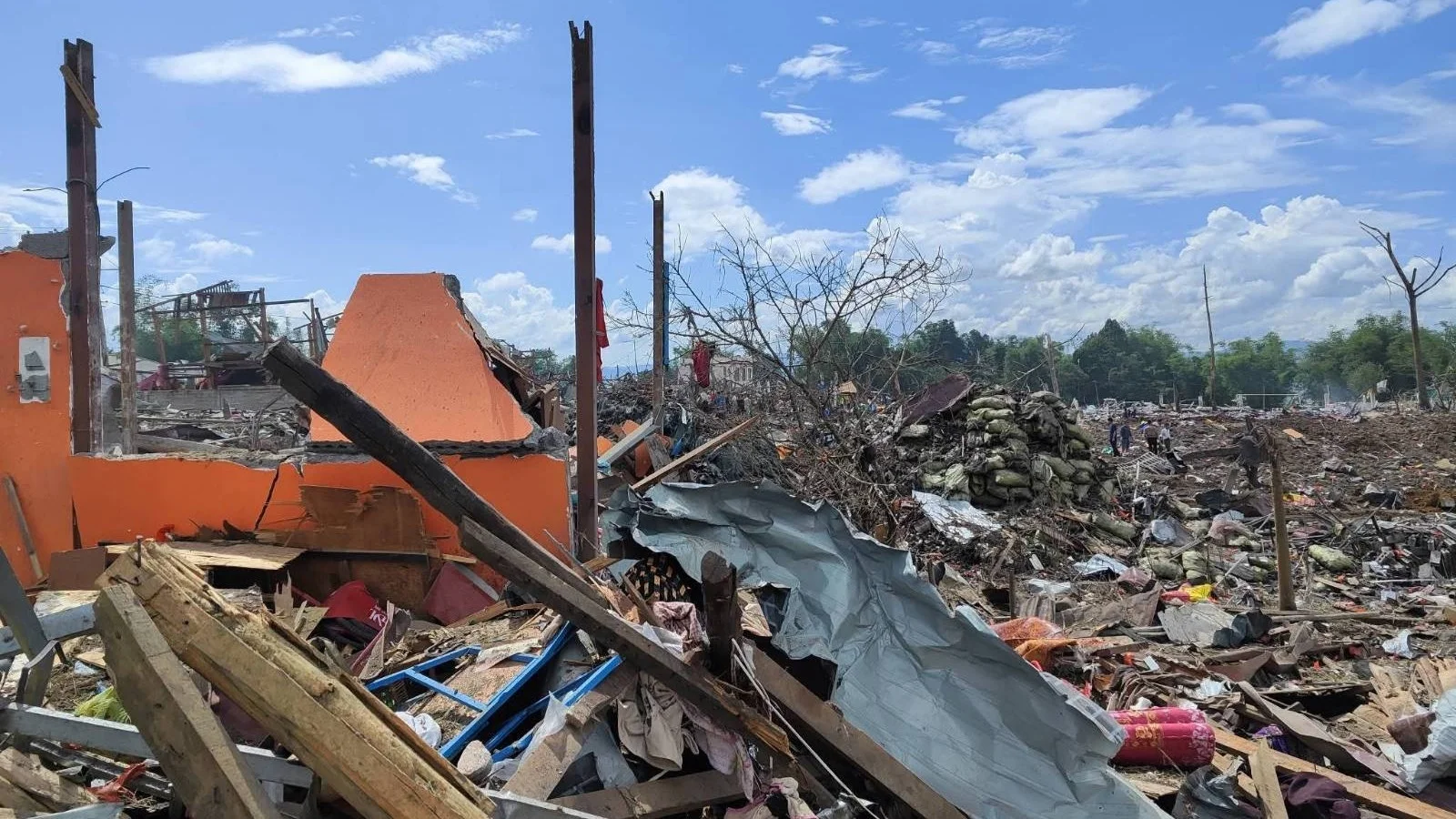 Myanmar blast at mining explosives depot leaves dozens dead and injured
