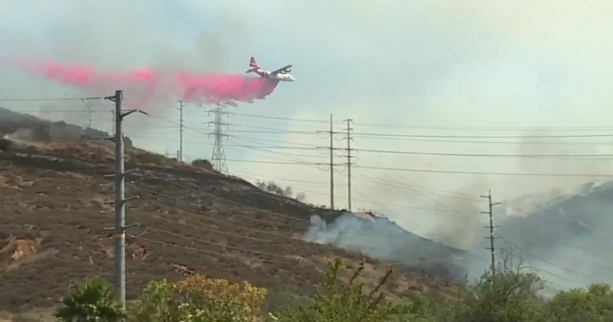 Sorrento Valley brush fire triggers evacuations and road closures