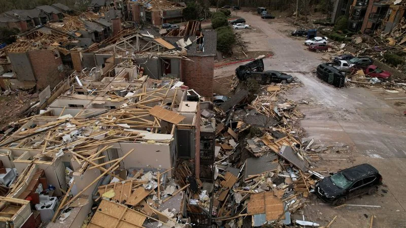Deadly tornadoes wreak havoc across multiple US states.