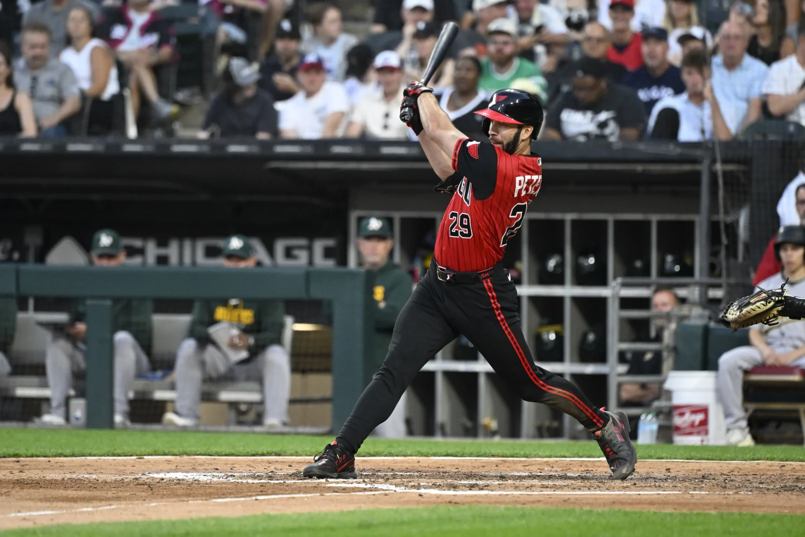 Peters caps cycle as White Sox hammer A's 14-1