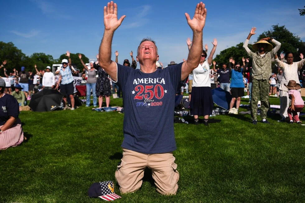 Massive America-themed prayer rally fills the National Mall in photos