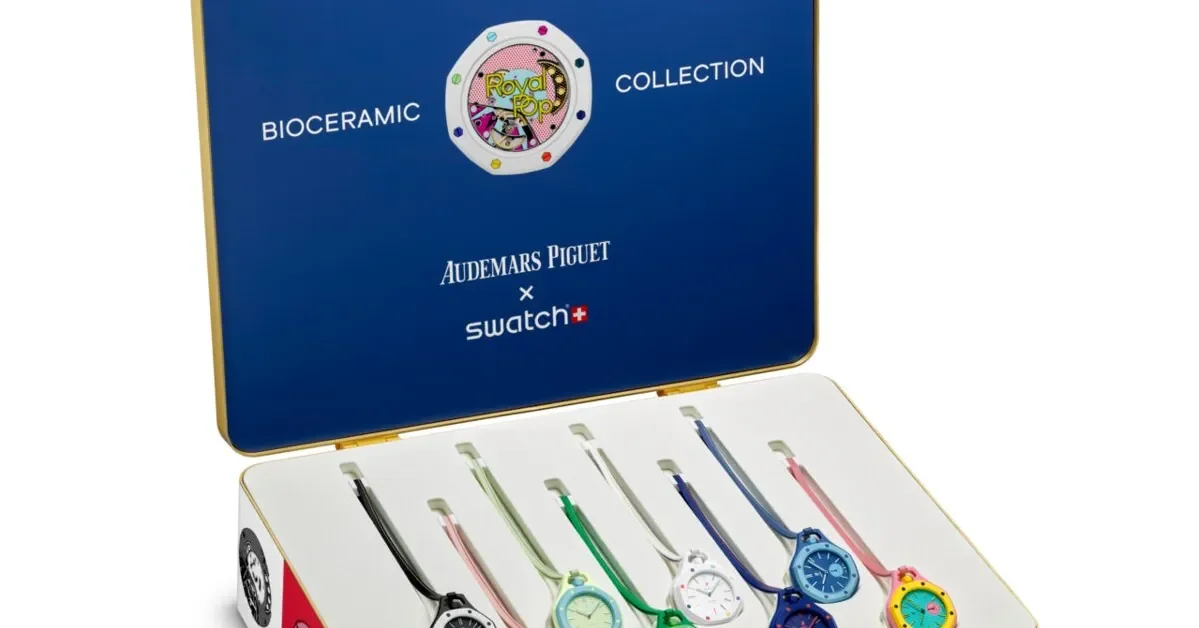 Swatch and Audemars Piguet Unveil Royal Pop Pocket-Watch Duo