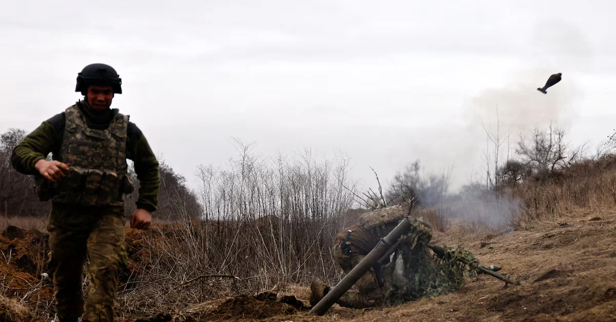Ukraine's Army Resupplies Troops Despite Russian Encirclement in Bakhmut.