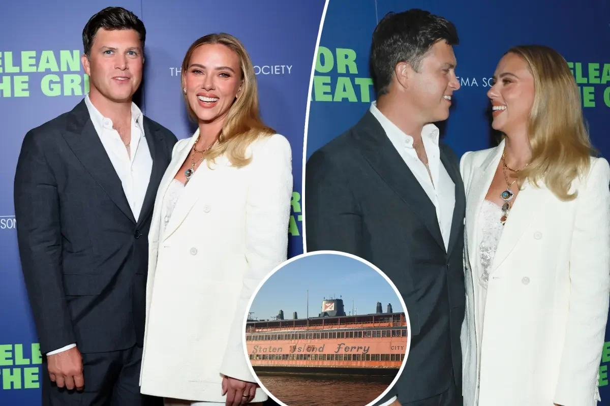 Scarlett Johansson's We? Moment Over Colin Jost's Ferry Buy
