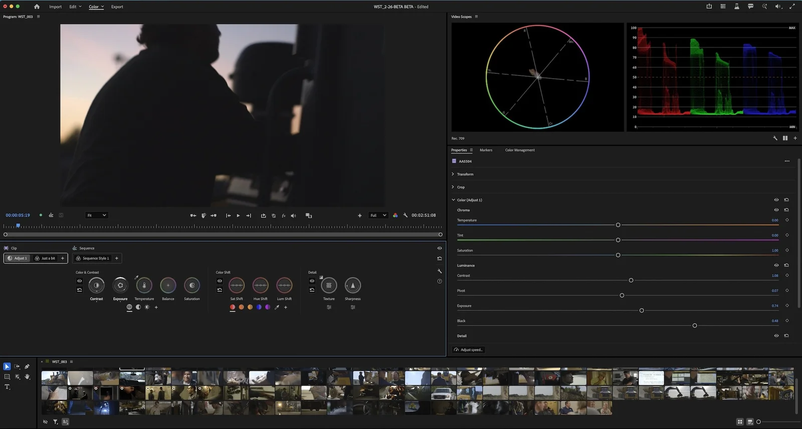 Premiere Pro Beta debuts a dedicated Color Mode to overhaul color work