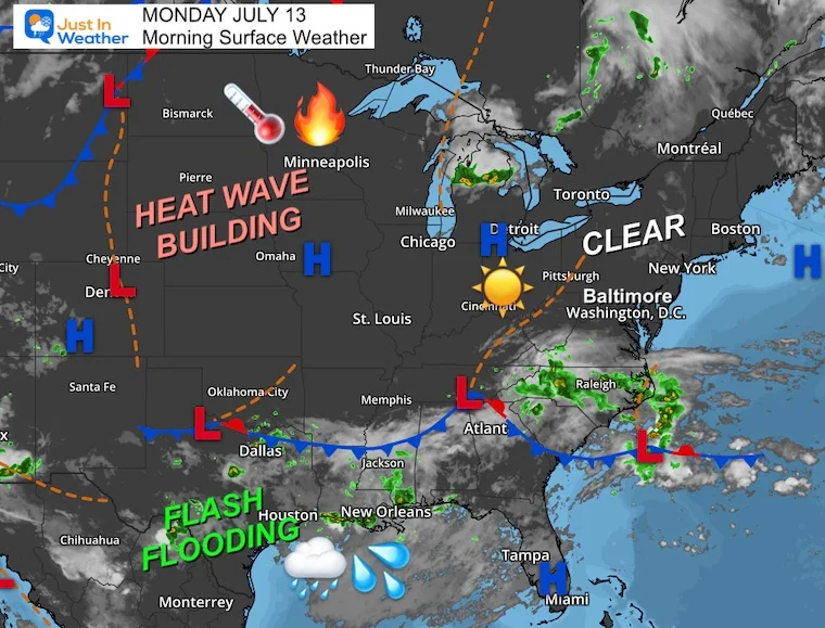 Heat Ahead: Mid-Atlantic Nears 100°F Before Weekend Storms
