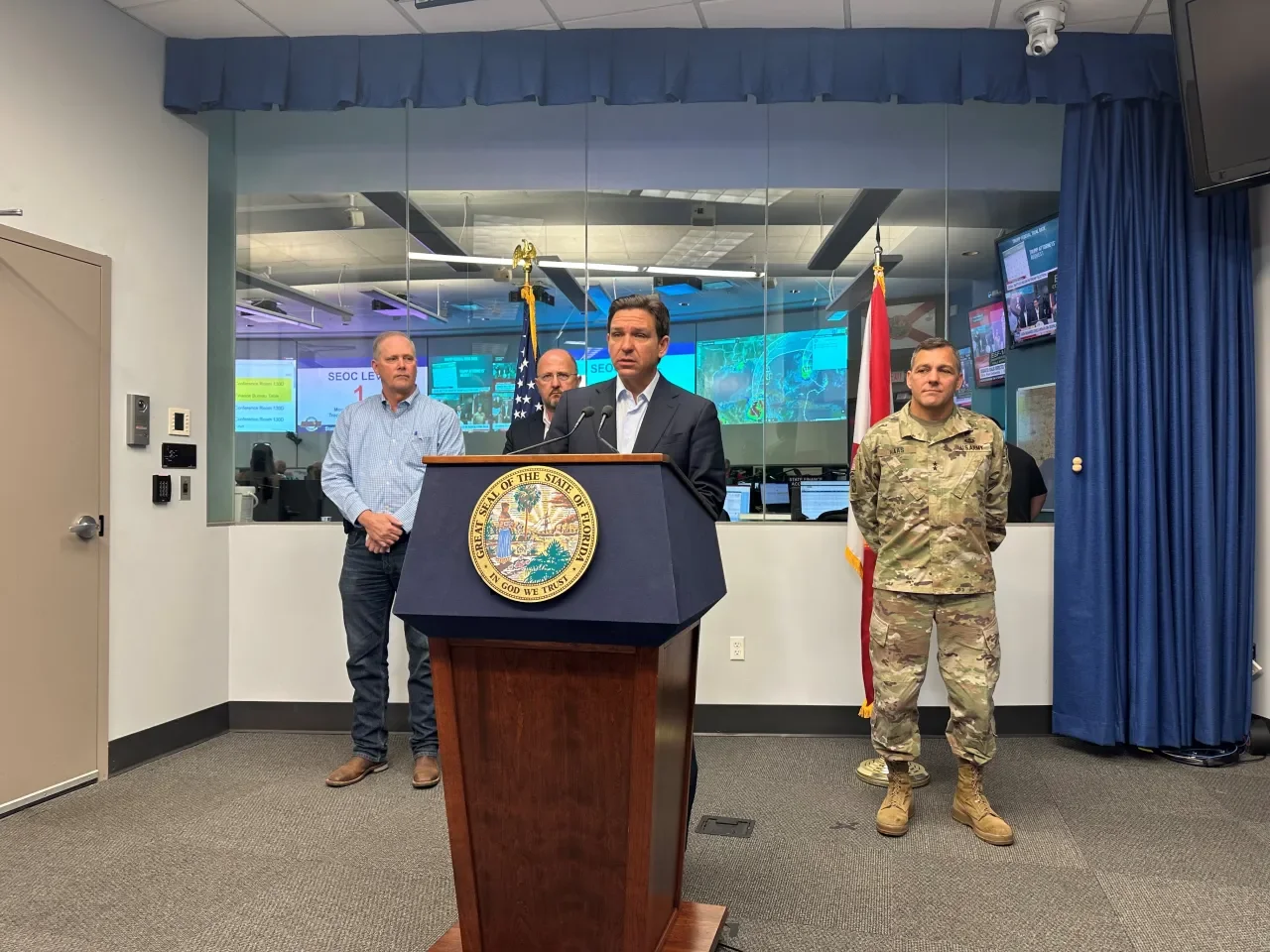 DeSantis Gives Hurricane Idalia Update Live from Columbia County