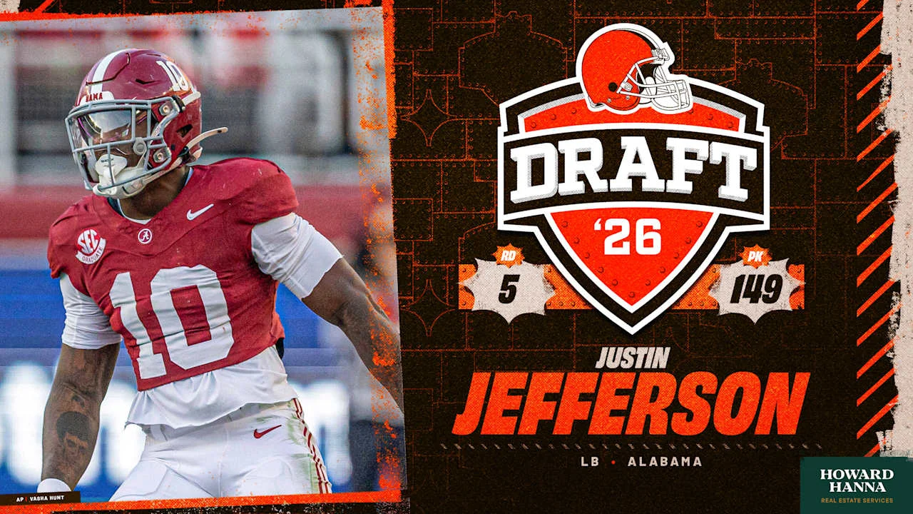 Browns land Alabama linebacker Justin Jefferson at 149th overall