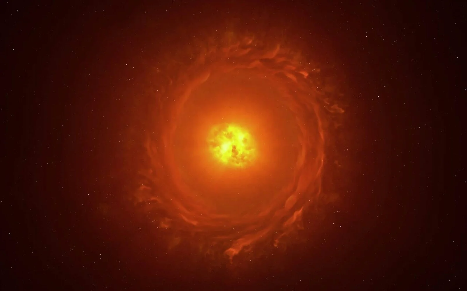 Giant Star WOH G64 Shifts Hue, Hinting at Impending Supernova