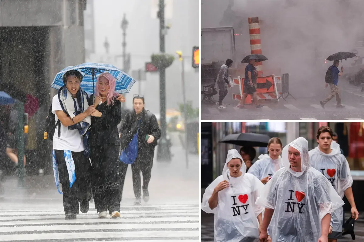 Big Apple Braces for Monday Flood Threat as Downpours Hit NYC