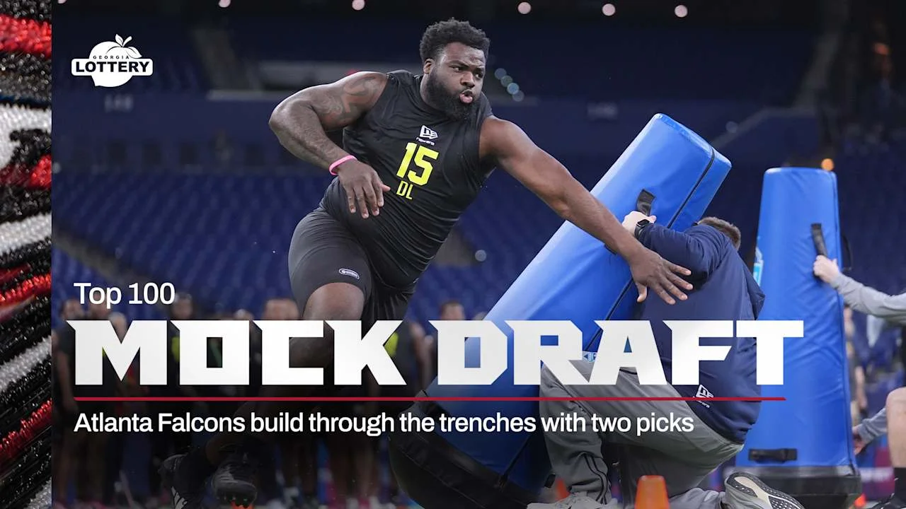 Falcons double-dip on the line of scrimmage in Top-100 mock