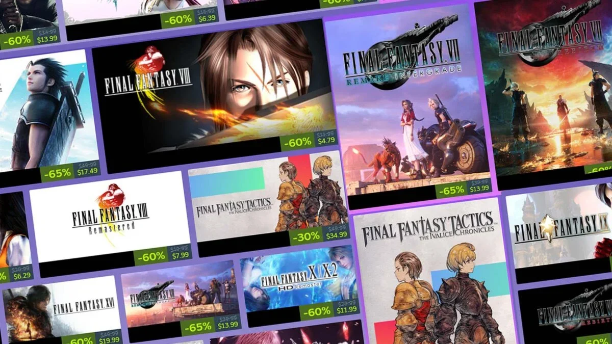 Steam's Final Fantasy Blowout: FF7 Remake & Rebirth Lead Deep Discounts