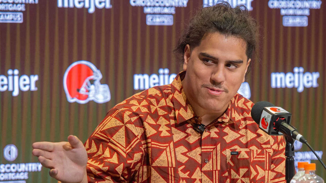 Browns lock in No. 9 overall tackle Spencer Fano on rookie deal