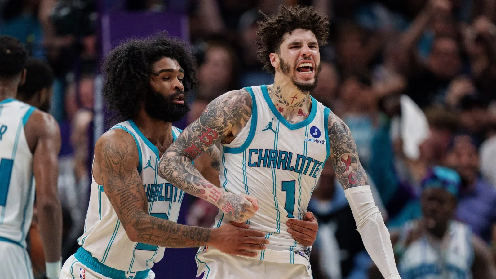 Ball, White lift Hornets past Heat in SoFi Play-In OT