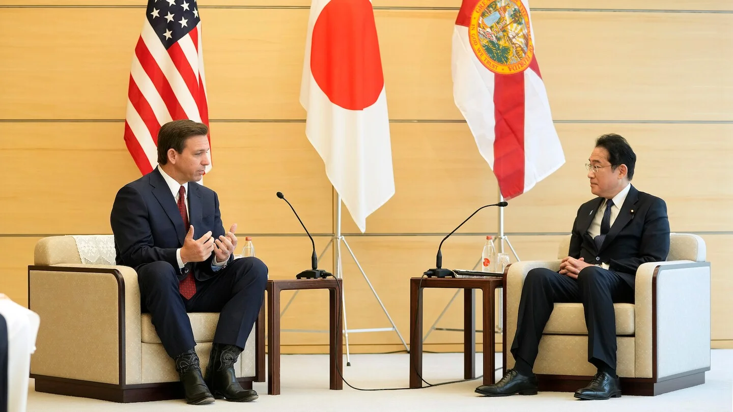 "DeSantis Takes Presidential Ambitions Abroad with Overseas Tour"